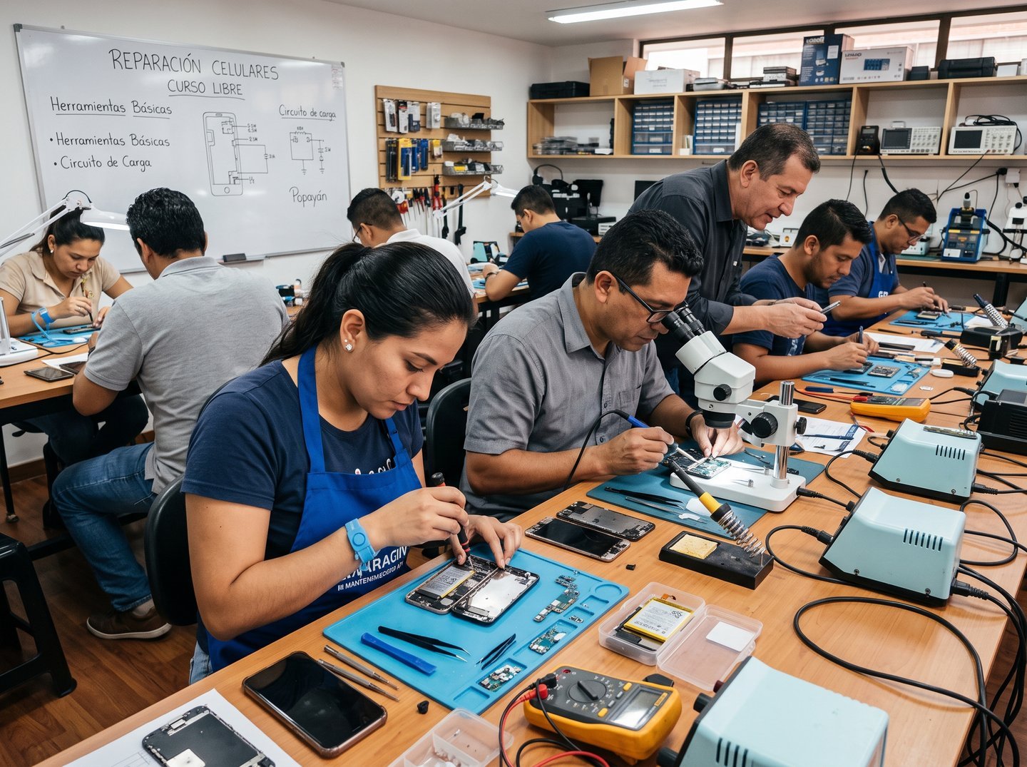 Reparación y Mantenimiento de Teléfonos Celulares